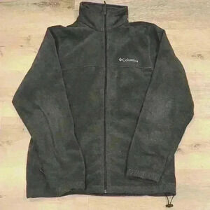 Columbia grey fleece zip up sweater jacket